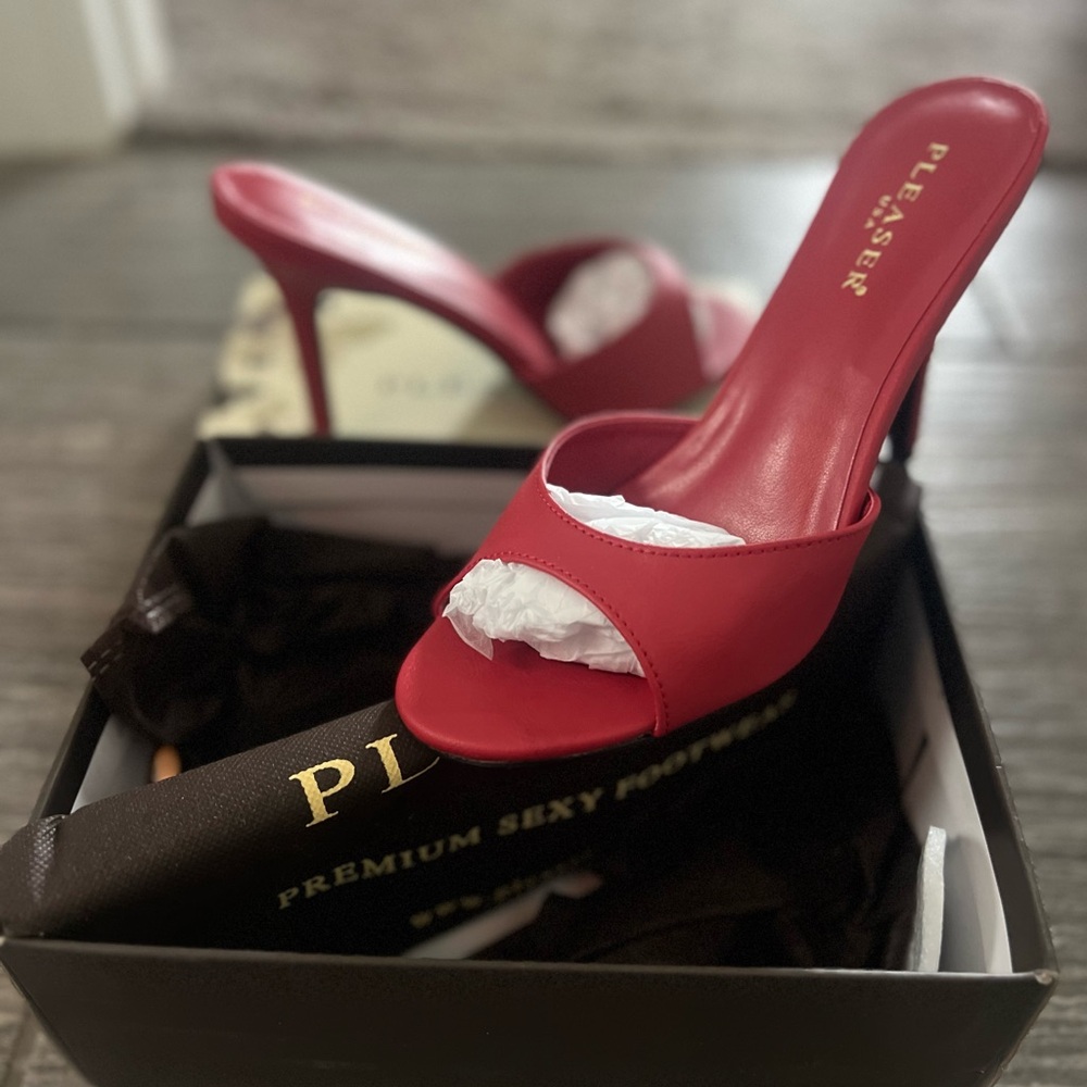 Pleaser Bold Red Heels for Women